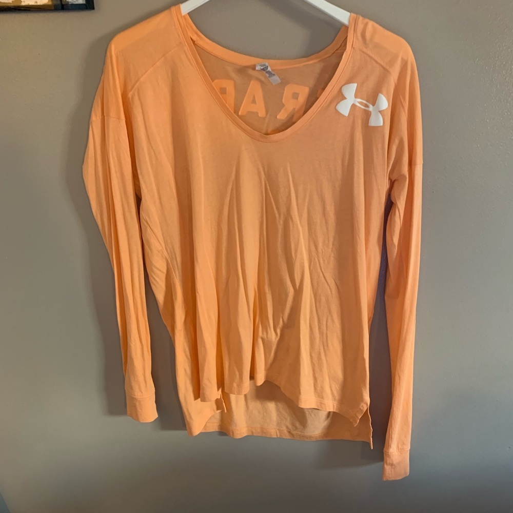 Orange Under Armour Long Sleeve